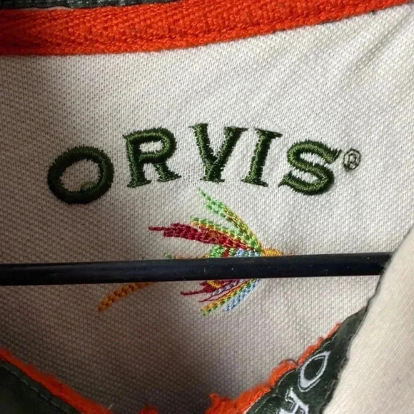 ORVIS MENS SIZE LARGE GRAY FLEECE LINED 3/4 ZIP SNAP CLOSE GOOD USED CONDITION - Picture 5 of 13